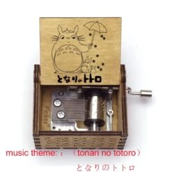 My Neighbor Totoro Tonari No Totoro Wooden Music Box 26 My Neighbor Totoro Tonari No Totoro Wooden Music Box -Ghibli Tonari no Totoro Music Box Totoro Print Hand ed Wood Musical Box Children s Girl gift 5