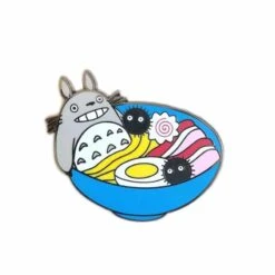 My Neighbor Totoro In Ramen Bowl Badge Pins
