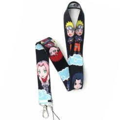 Naruto Keychain Lanyards 3 Styles -Ghibli Uzumaki Naruto Cosplay Props Key Strap Lanyards Unisex Phone Straps Clip ID Card Pass Gym Naruto 2