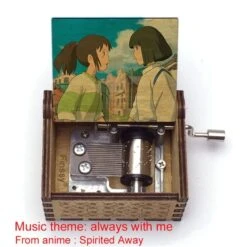 Spirited Away Wooden Music Box Vintage Style -Ghibli Wooden Hand ed Music Box chihiro color print Spirited Away music theme always with me Home.jpg 640x640