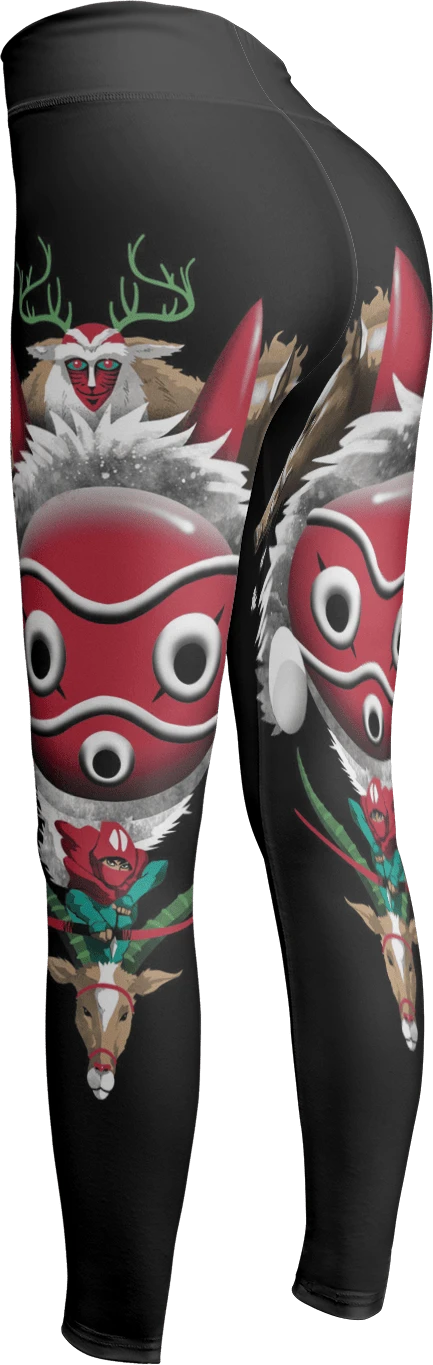 Princess Mononoke Leggings Style 3 2 Princess Mononoke Leggings Style 3 - Image 2