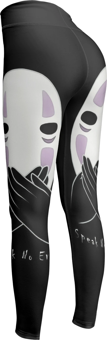 Spirited Away No Face Kaonashi Legging 2 Spirited Away No Face Kaonashi Legging - Image 2