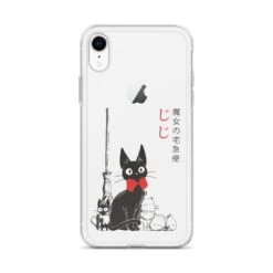 Kiki’s Delivery Service – Jiji Family IPhone Case -Ghibli mockup 00be5cc5