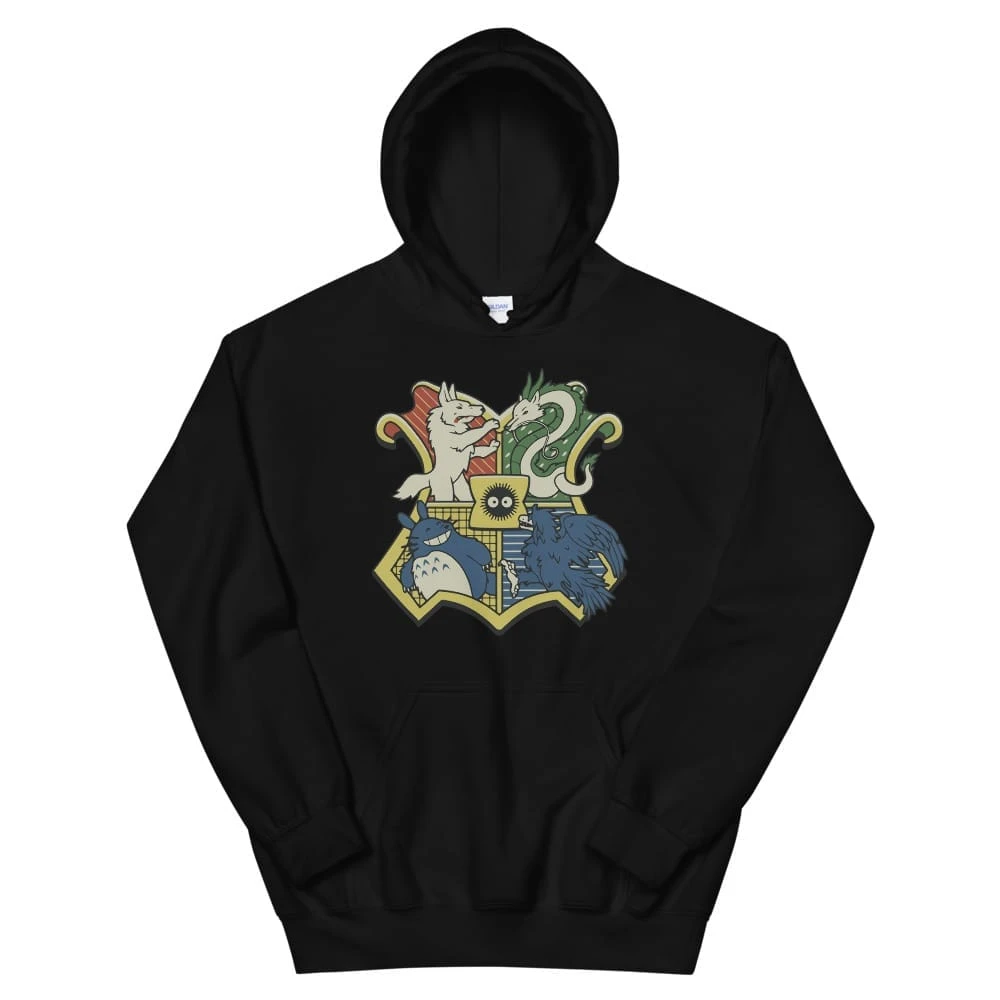 Studio Ghibli Characters As Hogwarts House Hoodie Unisex 1 Studio Ghibli Characters As Hogwarts House Hoodie Unisex