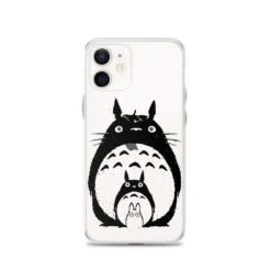 My Neighbor Totoro Black & White IPhone Case 27 My Neighbor Totoro Black & White IPhone Case -Ghibli mockup 13ec06b6