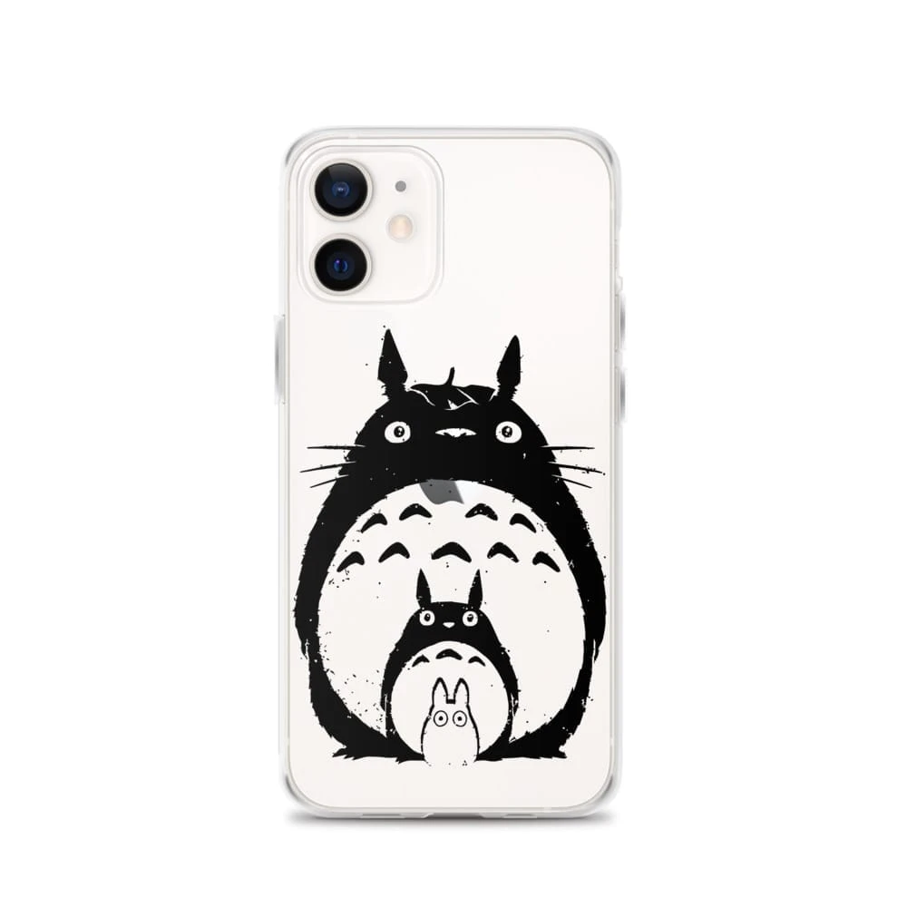My Neighbor Totoro Black & White IPhone Case 8 My Neighbor Totoro Black & White IPhone Case - Image 8