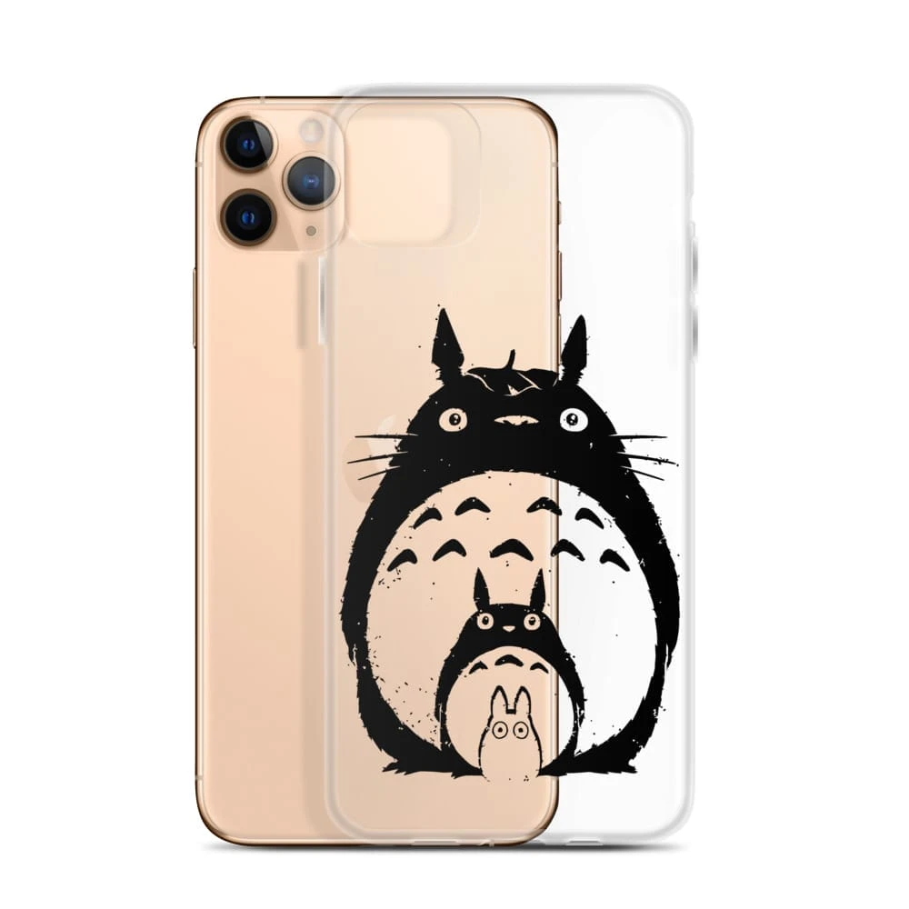 My Neighbor Totoro Black & White IPhone Case 7 My Neighbor Totoro Black & White IPhone Case - Image 7