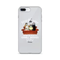 Stay Home And Watch Ghibli Movie IPhone Case -Ghibli mockup 28135ebd
