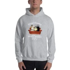 Stay Home And Watch Ghibli Movie Hoodie Unisex -Ghibli mockup 2bacec96 1