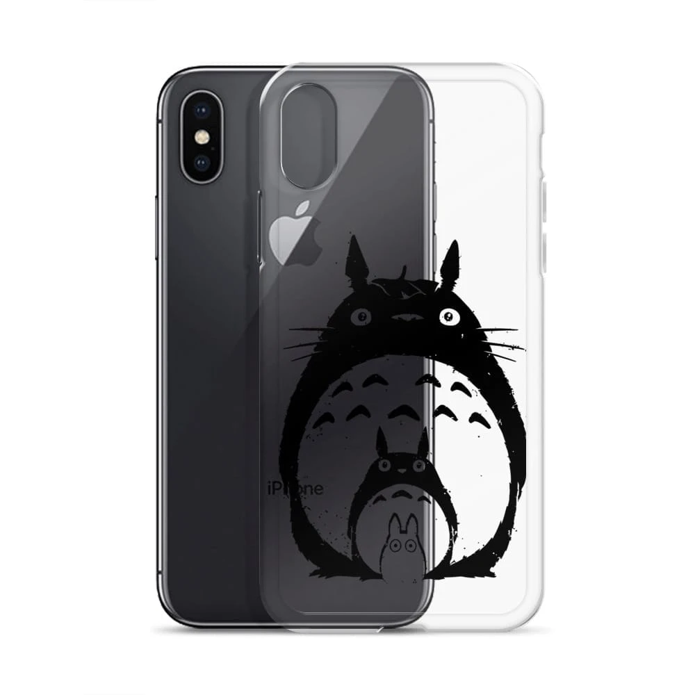 My Neighbor Totoro Black & White IPhone Case 18 My Neighbor Totoro Black & White IPhone Case - Image 18