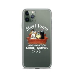 Stay Home And Watch Ghibli Movie IPhone Case -Ghibli mockup 368f8094