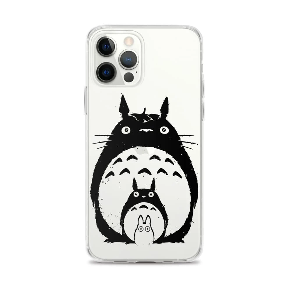 My Neighbor Totoro Black & White IPhone Case 1 My Neighbor Totoro Black & White IPhone Case