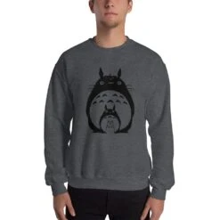 My Neighbor Totoro Black & White Sweatshirt Unisex 27 My Neighbor Totoro Black & White Sweatshirt Unisex -Ghibli mockup 4098bd02 1