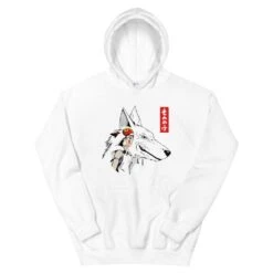 Princess Mononoke – San And The Wolf Hoodie Unisex