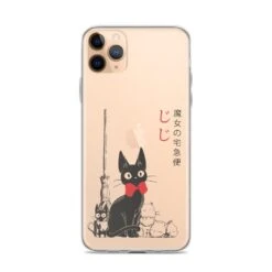 Kiki’s Delivery Service – Jiji Family IPhone Case -Ghibli mockup 42d829e7