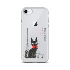 Kiki’s Delivery Service – Jiji Family IPhone Case -Ghibli mockup 44257b8b