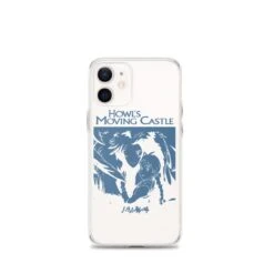 Howl’s Moving Castle Black & White IPhone Case -Ghibli mockup 490da51f