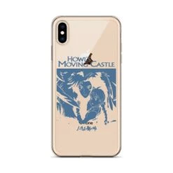 Howl’s Moving Castle Black & White IPhone Case -Ghibli mockup 4e843696