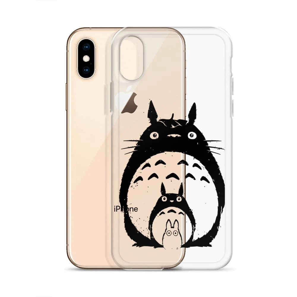 My Neighbor Totoro Black & White IPhone Case 20 My Neighbor Totoro Black & White IPhone Case - Image 20
