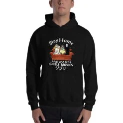 Stay Home And Watch Ghibli Movie Hoodie Unisex -Ghibli mockup 55f89549 1