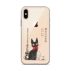 Kiki’s Delivery Service – Jiji Family IPhone Case -Ghibli mockup 6b56dada