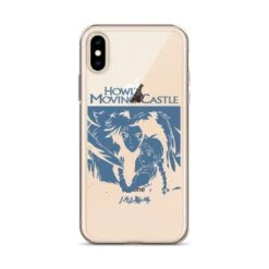 Howl’s Moving Castle Black & White IPhone Case -Ghibli mockup 8d07075c