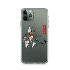 Princess Mononoke – San And The Wolf IPhone Case -Ghibli mockup 905ba0da