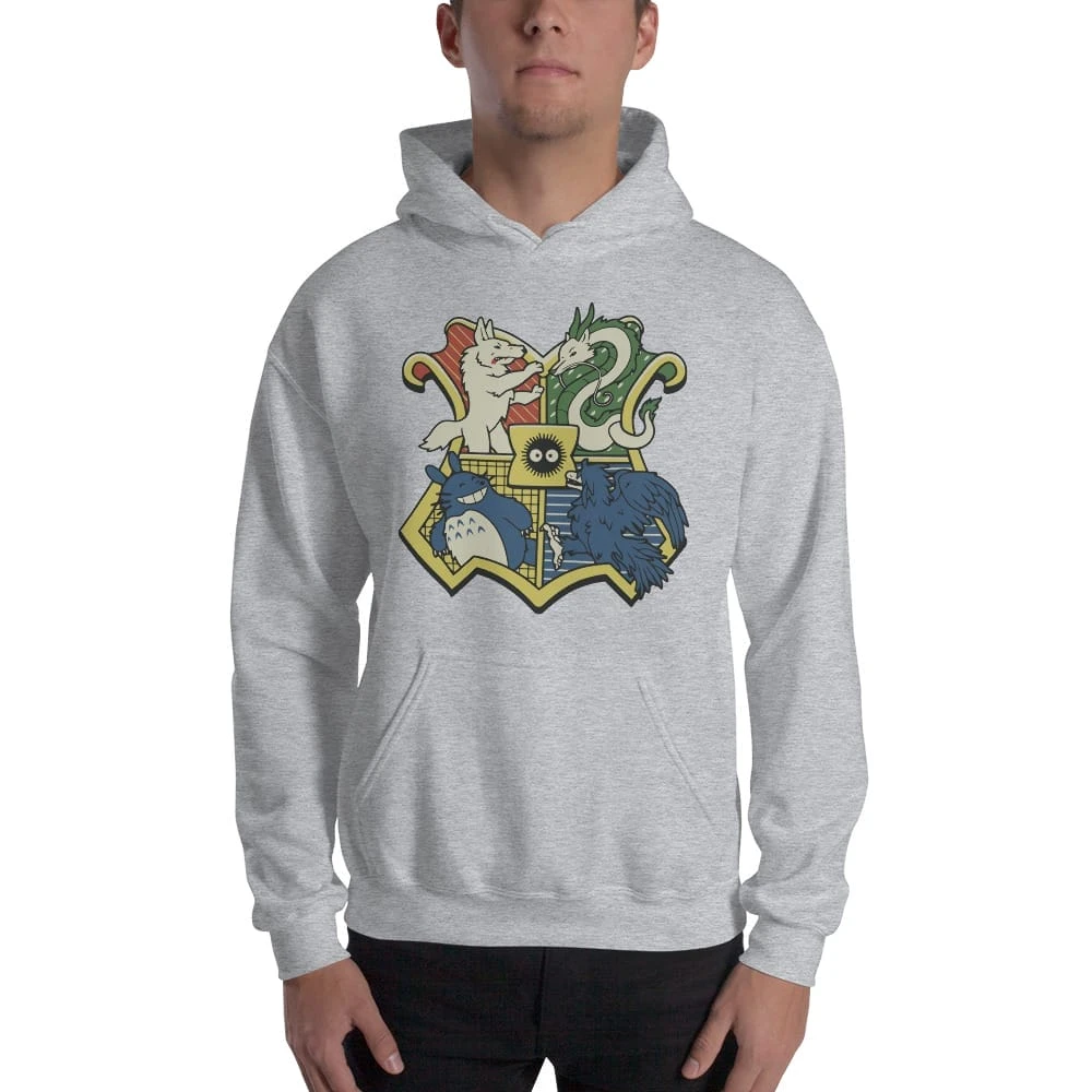 Studio Ghibli Characters As Hogwarts House Hoodie Unisex 4 Studio Ghibli Characters As Hogwarts House Hoodie Unisex - Image 4