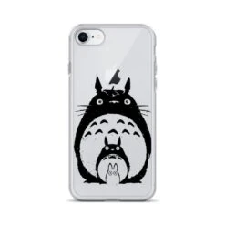 My Neighbor Totoro Black & White IPhone Case 34 My Neighbor Totoro Black & White IPhone Case -Ghibli mockup 9de96c74