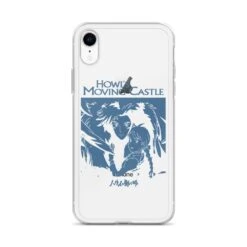 Howl’s Moving Castle Black & White IPhone Case -Ghibli mockup a9a0d930