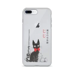 Kiki’s Delivery Service – Jiji Family IPhone Case -Ghibli mockup ab199376
