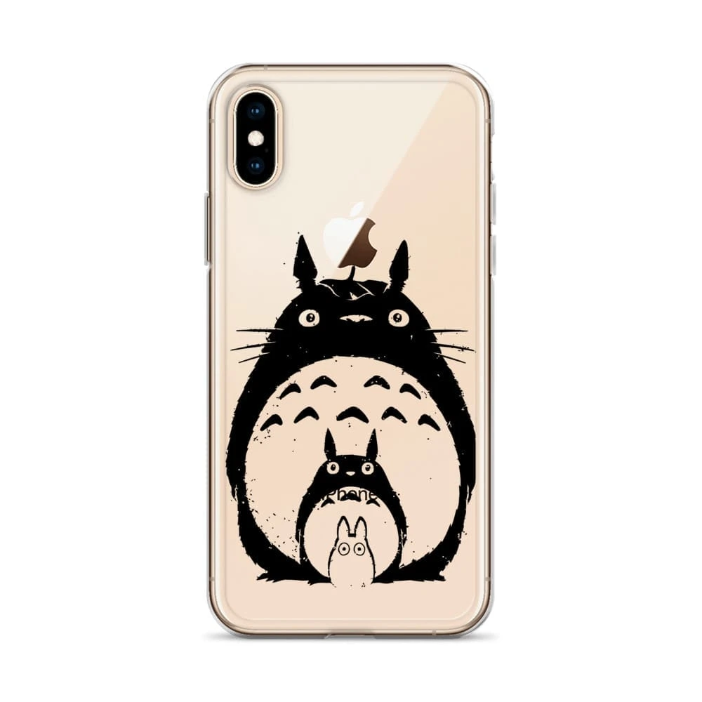 My Neighbor Totoro Black & White IPhone Case 19 My Neighbor Totoro Black & White IPhone Case - Image 19