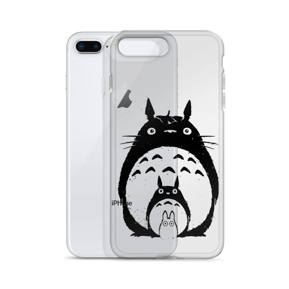 My Neighbor Totoro Black & White IPhone Case 12 My Neighbor Totoro Black & White IPhone Case - Image 12