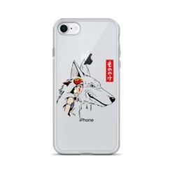 Princess Mononoke – San And The Wolf IPhone Case -Ghibli mockup cc1c46ed