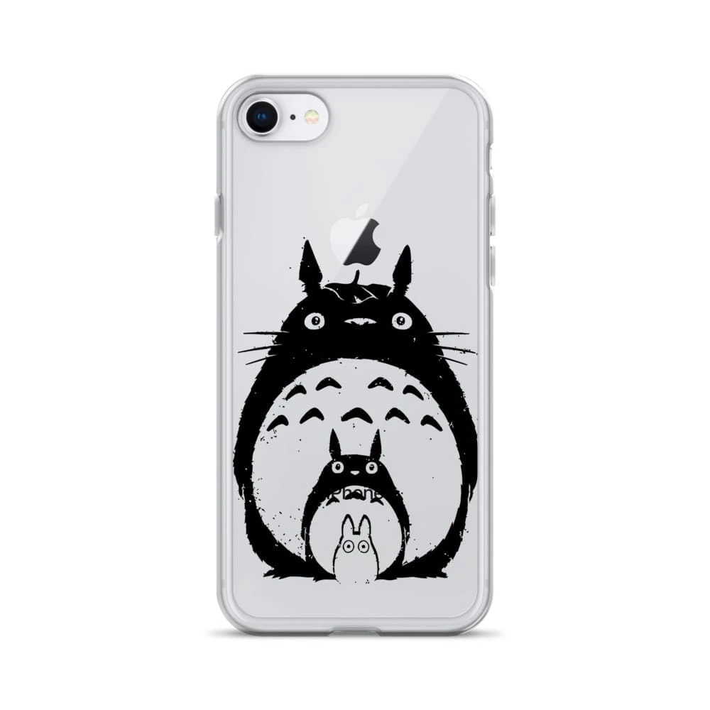 My Neighbor Totoro Black & White IPhone Case 13 My Neighbor Totoro Black & White IPhone Case - Image 13