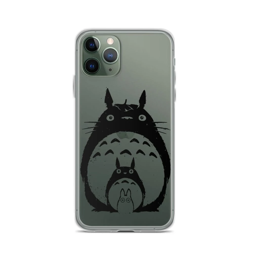 My Neighbor Totoro Black & White IPhone Case 4 My Neighbor Totoro Black & White IPhone Case - Image 4