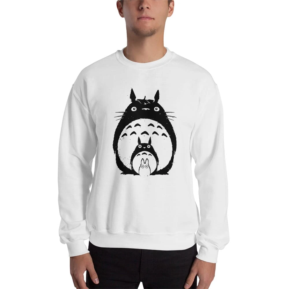 My Neighbor Totoro Black & White Sweatshirt Unisex 16 My Neighbor Totoro Black & White Sweatshirt Unisex - Image 16