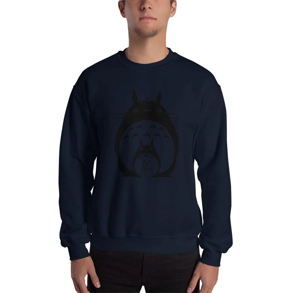 My Neighbor Totoro Black & White Sweatshirt Unisex 2 My Neighbor Totoro Black & White Sweatshirt Unisex - Image 2