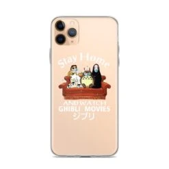 Stay Home And Watch Ghibli Movie IPhone Case -Ghibli mockup daf3fcc3