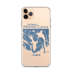 Howl’s Moving Castle Black & White IPhone Case -Ghibli mockup df833237