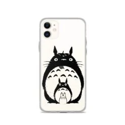 My Neighbor Totoro Black & White IPhone Case 21 My Neighbor Totoro Black & White IPhone Case -Ghibli mockup e290bce4