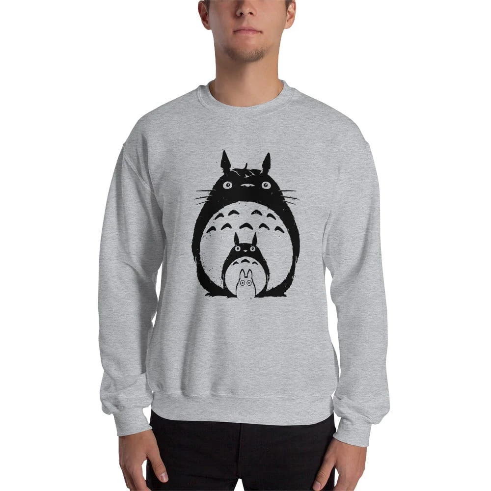 My Neighbor Totoro Black & White Sweatshirt Unisex 6 My Neighbor Totoro Black & White Sweatshirt Unisex - Image 6