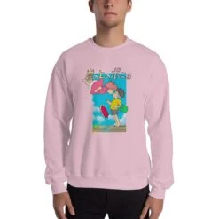 Ponyo On The Cliff By The Sea Poster Sweatshirt Unisex -Ghibli mockup f493e5e2