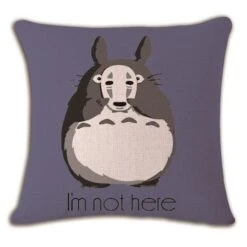 My Neighbor Totoro Linen Throw Pillow Cover -Ghibli productimage1125403581 2nd 1