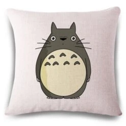 My Neighbor Totoro Linen Throw Pillow Cover -Ghibli productimage1125403588 2nd