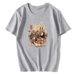 Totoro And No Face Ramen Bath Cotton T-shirt -Ghibli productimage1207093428 2nd 1