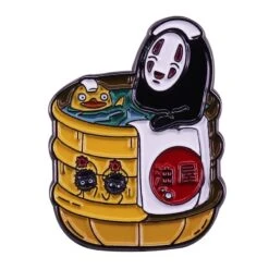 Spirited Away Kaonashi No Face In Bathtub Badge Pins