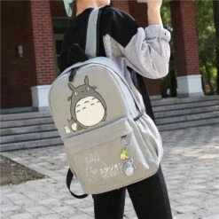 My Neighbor Totoro Canvas Backpack 6 Colors -Ghibli productimage1282335466 2nd