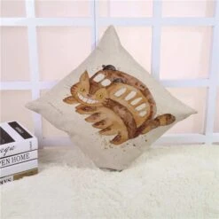 Colorful Totoro Printed Throw Pillow Cover -Ghibli productimage206973799 2nd