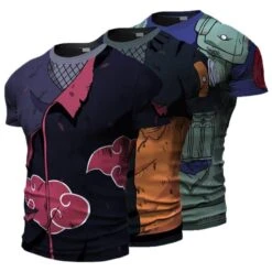 Naruto Kakashi Sasuke 3D T Shirt
